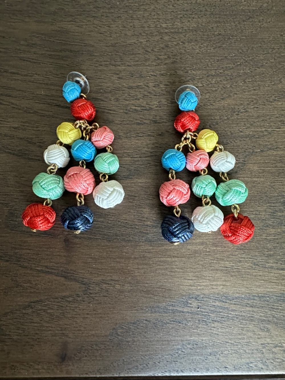 J.Crew Love Knot Chandelier Earrings, Multicolor